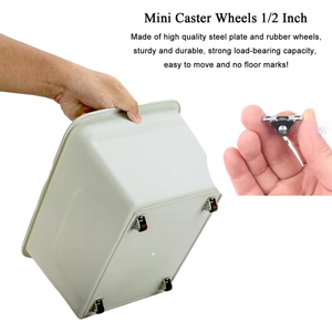 Durable Mini Universal <b>Plastic</b> Brake <b>Wheel</b> Roller Directional Plate with Caster <b>Wheel</b> Bearing Clamp Modern Design - Product Image 5