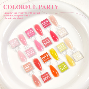 Vendeeni נוסחה חדשה 3 ב 1 24 צבעים פסטל גומי בסיס מעיל ג 'ל לק אוסף tpo hema חינם גבוה גומי בסיס ג' ל - Product Image 6