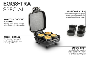 Hot Selling Factory Wholesale Toster Sandwich Machine 4 in 1 Egg Tart Maker Egg Bite Maker With Replaceable Silicone Molds - Product Image 4