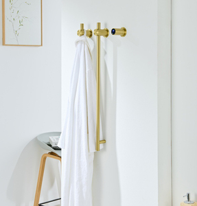 <span class=keywords><strong>Toallero</strong></span> Eléctrico de Pared con Acabado Cepillado de Acero Inoxidable, 2 Barras, Calentador de Toallas, Radiador, 3 Años de Garantía para Hotel - Product Image 3