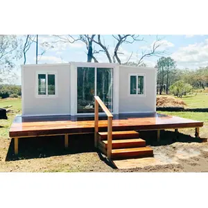 ผลิตบ้าน Rumah <span class=keywords><strong>Kayu</strong></span> อาคารบ้านสำเร็จรูปโมเดิร์น4ห้องนอนวิลล่าหรูออกแบบ - Product Image 1