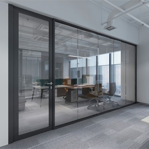 Modern Simple Soundproof Glass <b>Partition</b> for Office Reception Dining Room <b>Screen</b> Wall Frame for School Hospital Home Office - Product Image 5