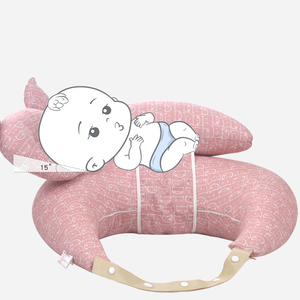 Coussin d'allaitement pour maman et bébé avec sangle de taille réglable et housse en coton amovible - Product Image 5