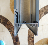 Cadre en Aluminium de haute qualité, fenêtre pivotante verticale avec Double verre, cadre central
