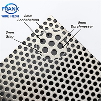 Tôle perforée en acier inoxydable 304 316 à petits trous ronds de 0,8 mm et 1 mm, maille de dissipation thermique pour appareils électriques, maille perforée en aluminium