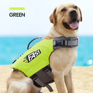 Chaleco salvavidas con estampado para mascotas, traje de baño para perros, novedad de verano