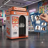 Cabina de Fotos Instantáneas Interactiva DOLA, Impresión Automatizada de Autoservicio, Compatible con Múltiples Dispositivos, Cámaras Réflex, NFC/Wi-Fi, Smartphones