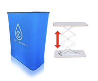 Stand d'exposition pop-up lumineux, tout neuf, en aluminium durable, portable