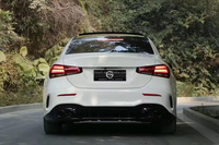 Kit carrosserie A45 pour Mercedes Classe A W177, comprenant jupes latérales A45 AMG, pare-chocs avant et arrière A45s AMG, calandre W177 et diffuseur