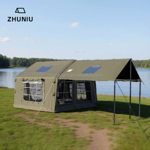 3*2.5+3*2.5m Oxford Inflatable <b>Tent</b> for Family Outdoor Camping Four-Season Waterproof One Bedroom Living Room No Assembly ZN-SS5 - Product Image 3