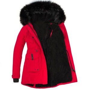 Abrigo polar Parkas largas de Invierno para mujer al por mayor 2025 con logotipo personalizado e impresión de talla grande chaquetas con capucha Para Mujer - Product Image 6