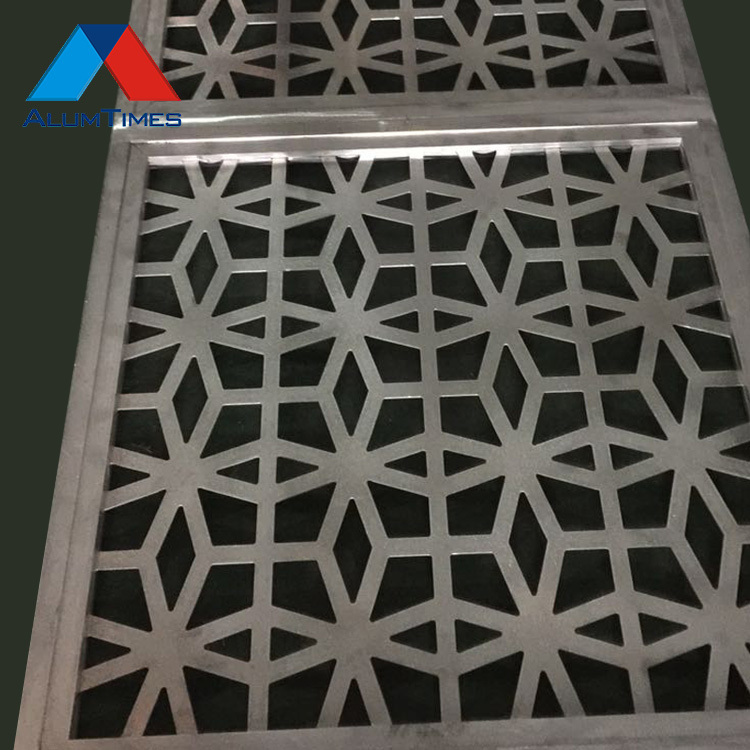 Hotel Polyester Paint Easy Maintenance Aluminium Cnc Carved Wall Metal Facade Perforated Aluminum Panel