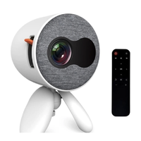 Projecteur de cinéma maison portable YG220 Mini LED LCD 1080P avec haut-parleurs intégrés, 200 lumens, contraste 800:1, projection 0,8-2m
