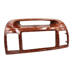 Wood Grain Center Air Vent Panel For Toyota Camry 2003-2006 Dash Frame <b>Kit</b> Plastic <b>Polished</b> Finish - Product Image 2