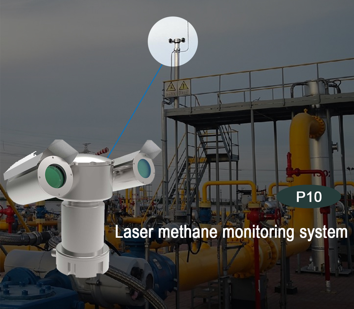 P Series Laser Scanning System Methane Leakage Monitoring