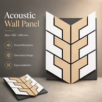 Panneaux acoustiques en bois à lattes géométriques personnalisés, MDF PET 3D, panneaux muraux insonorisants à emboîtement pour cinéma maison, bureau