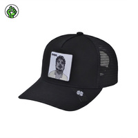 Casquette de camionneur décontractée pour homme en maille, 5 panneaux, respirante, avec panneau avant en tissu imperméable et broderie, pour le cyclisme et les sports en toutes saisons