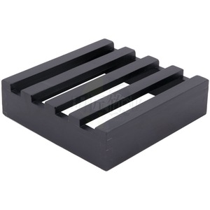 กล่องเก็บของไม้ไผ่สีดำ ชั้นวางขนมปังในครัว ภาชนะใส่อาหารสีทึบ - Product Image 2