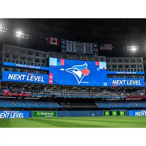 屋外大型サッカースタジアムLEDディスプレイボード広告サッカー場用LEDスクリーンクリケット境界LEDパネル