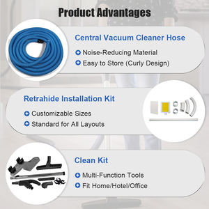 Accesorios Universales para Manguera de <span class=keywords><strong>Aspiradora</strong></span> Central con Mango Estándar, Soporte, Cepillo, Boquilla y <span class=keywords><strong>Tubo</strong></span> Recto - Product Image 5