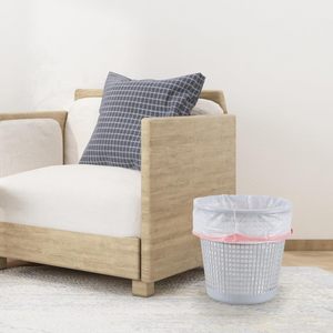 Bolsas de Basura Pequeñas con Cordón de PE Blanco, Desechables y Reciclables, Ecológicas para Uso en el Baño - Product Image 3