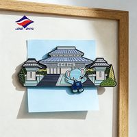 Pembuat Magnet Kulkas Logam Custom Logo Longzhiyu 20 Tahun, Ramah Lingkungan, Hadiah Perjalanan Kota, Stiker Magnet Kulkas