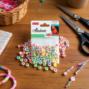 Perline Ilan con numeri 4x7mm per lavori artigianali 17g - Product Image 3