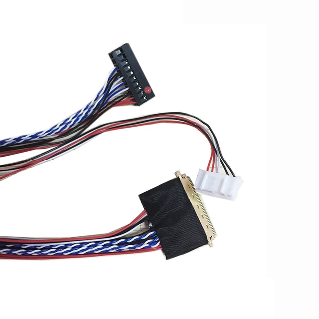 Universal 1ch 6bit 40pin lvds cable 300mm LP140WH1 screen cable 0.5mm Pin Pitch for LCD DIY v56 3663..
