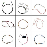 2.8mm 4.8mm 6.3mm Konektor Terminal Kabel Spade Pria Wanita Kabel Harness Elektronik Nilon Tembaga Berlapis Perak 600V 100mm