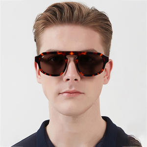 Unisex Classic for Sunglasses Full Rim Square Frame Solid <b>Polycarbonate</b> Lenses Anti-Blue Blocking UV Protection Lightweight - Product Image 1