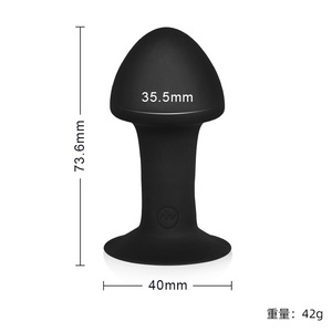 เซ็กซ์เบย์ ปลั๊กสั่นแบบเห็ดซิลิโคน ควบคุมด้วยรีโมท ชาร์จผ่าน USB สำหรับคู่รัก กระตุ้นต่อมลูกหมาก นวดหลังสำหรับผู้ชาย - Product Image 6