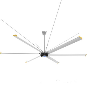 Ventilador de Techo Industrial de 800W con Motor AC, 3 Velocidades, Diseño de Gran Tamaño para Ventilación de Talleres, Gimnasios y Granjas - Product Image 1
