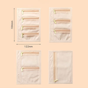 Cuir PU 145*215 Budget Classeur Avec Fermeture Éclair Cash Enveloppes Autocollants Portefeuille Feuilles Mobiles 6 Anneaux Budget Planner Classeurs Ensemble - Product Image 5