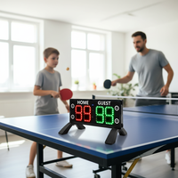 Tableau de score numérique portable YIZHI, installation facile, compteur de points, affichage LED pour tennis, football de table, ping-pong, jeux de société