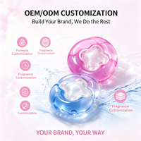 Capsules de lessive jetables à 3 compartiments entièrement liquides |   Élimination des taches + Protection des couleurs + Adoucissant |   Ultra-concentré |   Vêtements rapides