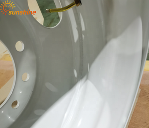 Roda de Caminhão 22.5x8.25 Pintura Branca <span class=keywords><strong>2</strong></span> Furos de Ventilação Aros e Rodas para Caminhão e Trailer com Leveza - Product Image 6