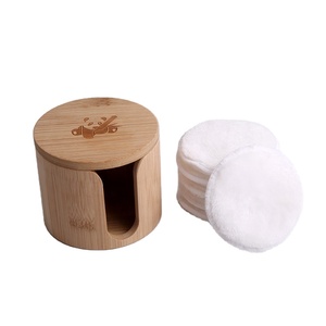 OEM&ODM Tampons démaquillants ronds en microfibre de <span class=keywords><strong>coton</strong></span> de bambou lavables et réutilisables avec taille et logo personnalisés - Product Image 6