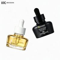 Flacon compte-gouttes en verre noir mat de 30 ml avec bouchon sécurité enfant pour extraits végétaux