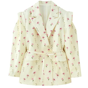 Abbigliamento Donna MYST&<span class=keywords><strong>ZA</strong></span> 2026 Nuova Moda Blazer con Spalle Larghe e Cintura in Vita - Product Image 5