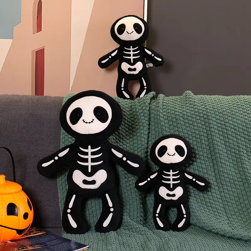 2023 baru boneka mewah tengkorak Halloween sebagai hadiah untuk anak-anak