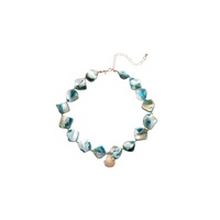 Collier ajustable style bohème pour femme, coquillage baroque, perle papillon, chaîne à maillons pour plage, station balnéaire, anniversaires