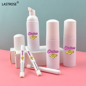 Hot Selling Private Label 60 ml Eyelash Shampoo Vegan Natural Liquid Makeup Lash <strong>Cleaner</strong> with <strong>Brush</strong> - Product Image 3