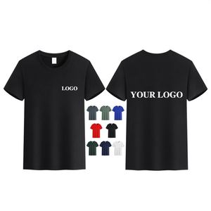 Custom Logo Formal Style Breathable Men's Sports T-Shirt Grams Dyed Compressed Sublimation Blank Digital Printing Sports Basics - Product Image 1