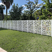 Panneau de clôture décoratif en métal découpé au laser, durable et thermolaqué, séparateur d'intimité extérieur, écran de jardin, treillis élégant et clôtures pour bacs à déchets