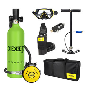 सी एंड डॉट प्रमाणित 1l मिनी एल्युमिनियम स्कूबा डाइविंग एयर टैंक 15-20 मिनट मुफ्त डाइविंग ऑक्सीजन के उपयोग के लिए उच्च दबाव उपकरण - Product Image 3