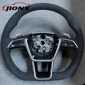 Volant de voiture pour <span class=keywords><strong>Audi</strong></span> Q3 Q5 Q8 SQ8 A3 A4 B9 A5 B8 A6 C7 A7 S3 S4 RS3 RS5 RS7 RS6 C8 Volant en Alcantara - Product Image 6