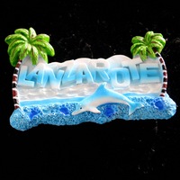 Großhandel benutzerdefiniertes Design Fuerteventura Lanzarote Gran Canaria Touristen Souvenir Harz Kühlschrank Magnet