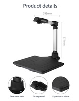 Scanner de documents de bureau USB A3 avec vitesse de numérisation de 1 seconde, résolution 16MP, prise en charge PDF/Word, en stock