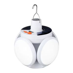 Ampoule à LED à double charge à énergie solaire pour le football, matériau ABS PC, illuminé à <span class=keywords><strong>cinq</strong></span> côtés, randonnée en plein air, camping et jardin. - Product Image 6
