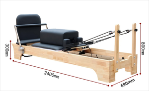 Máquina de Pilates Reformer de Madera de Alta Calidad para el Hogar, Reformer de Pilates de Roble, Equipo de Pilates Reformer de Madera de Arce - Product Image 2